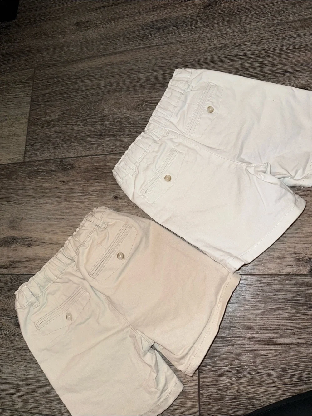 Gymboree boys  Beige and White Skort Shorts Duo